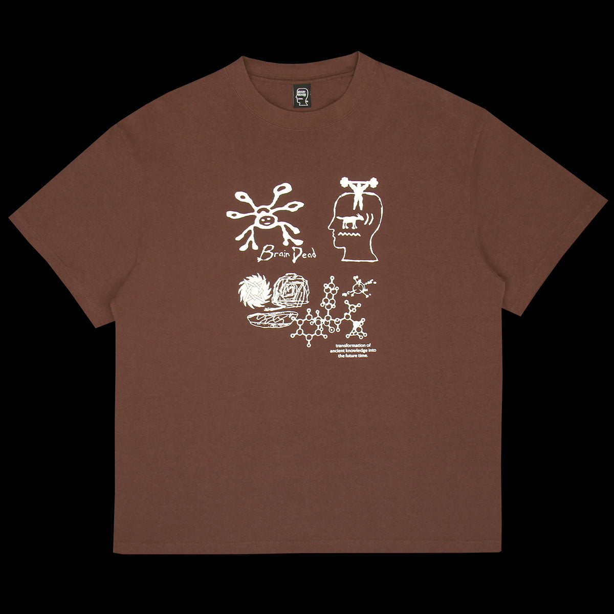 Brain Dead - Ancient Knowledge T-Shirt
Color : Berry