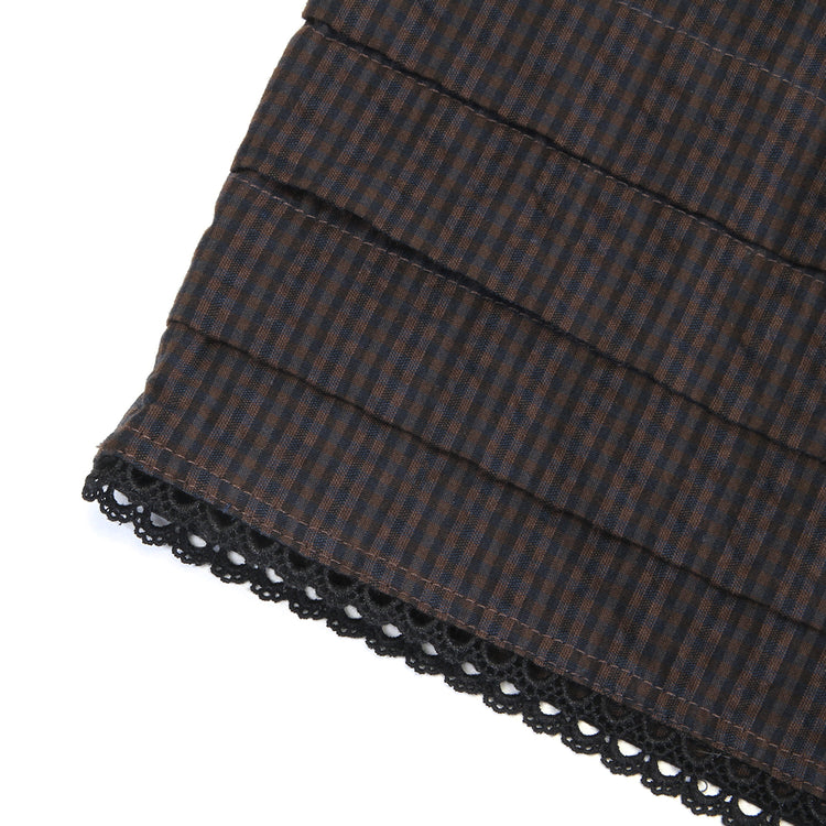 Brain Dead - Gingham Short
Color : Black
