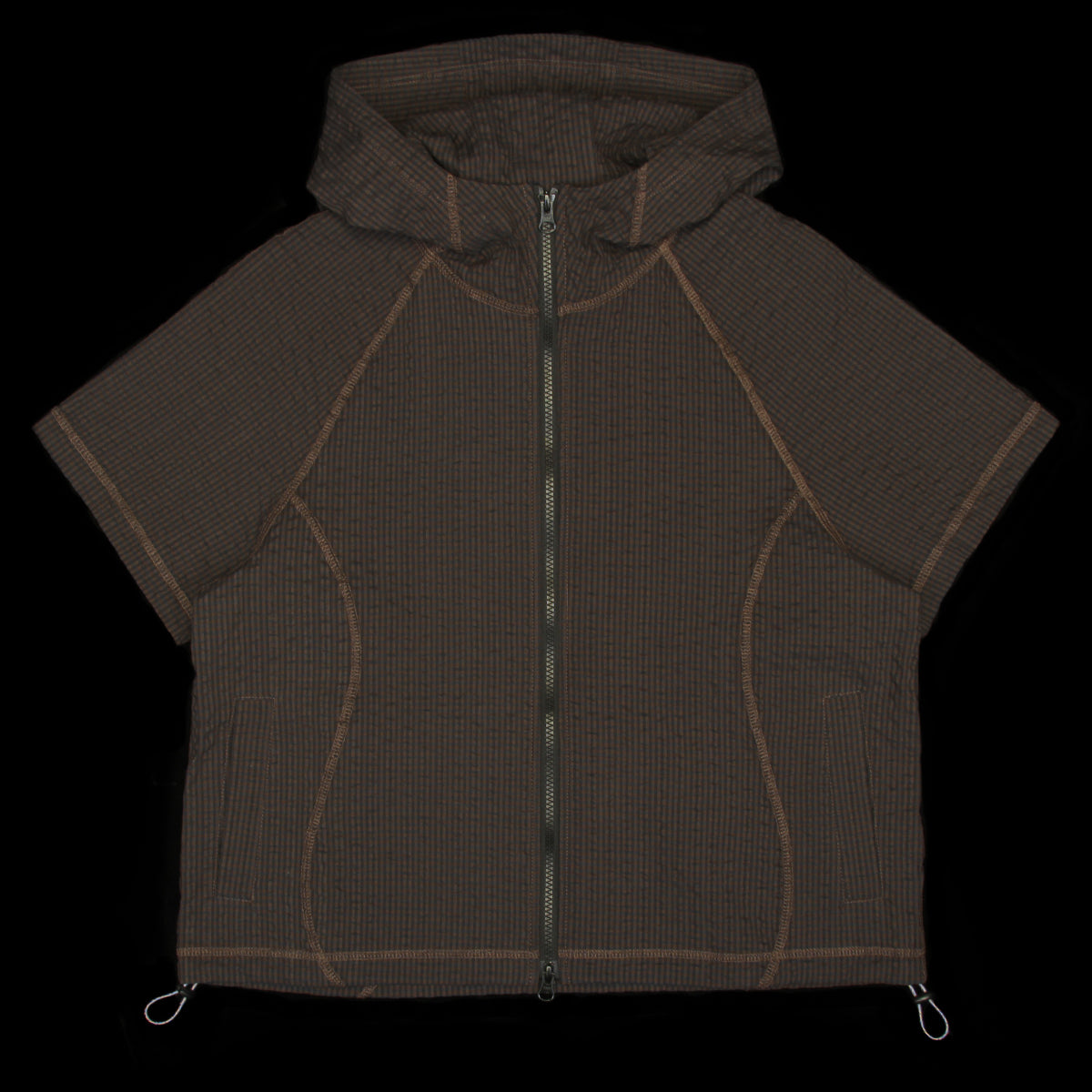 Brain Dead - Women's Gingham Hooded Top
Color : Black