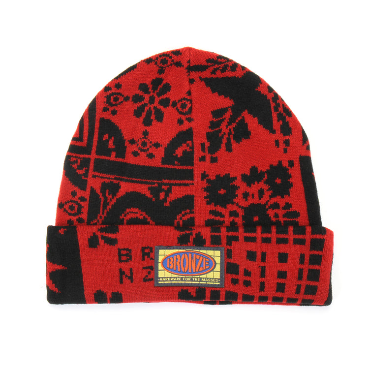 Bronze 56k | Azulejo Beanie
Color : Red / Black