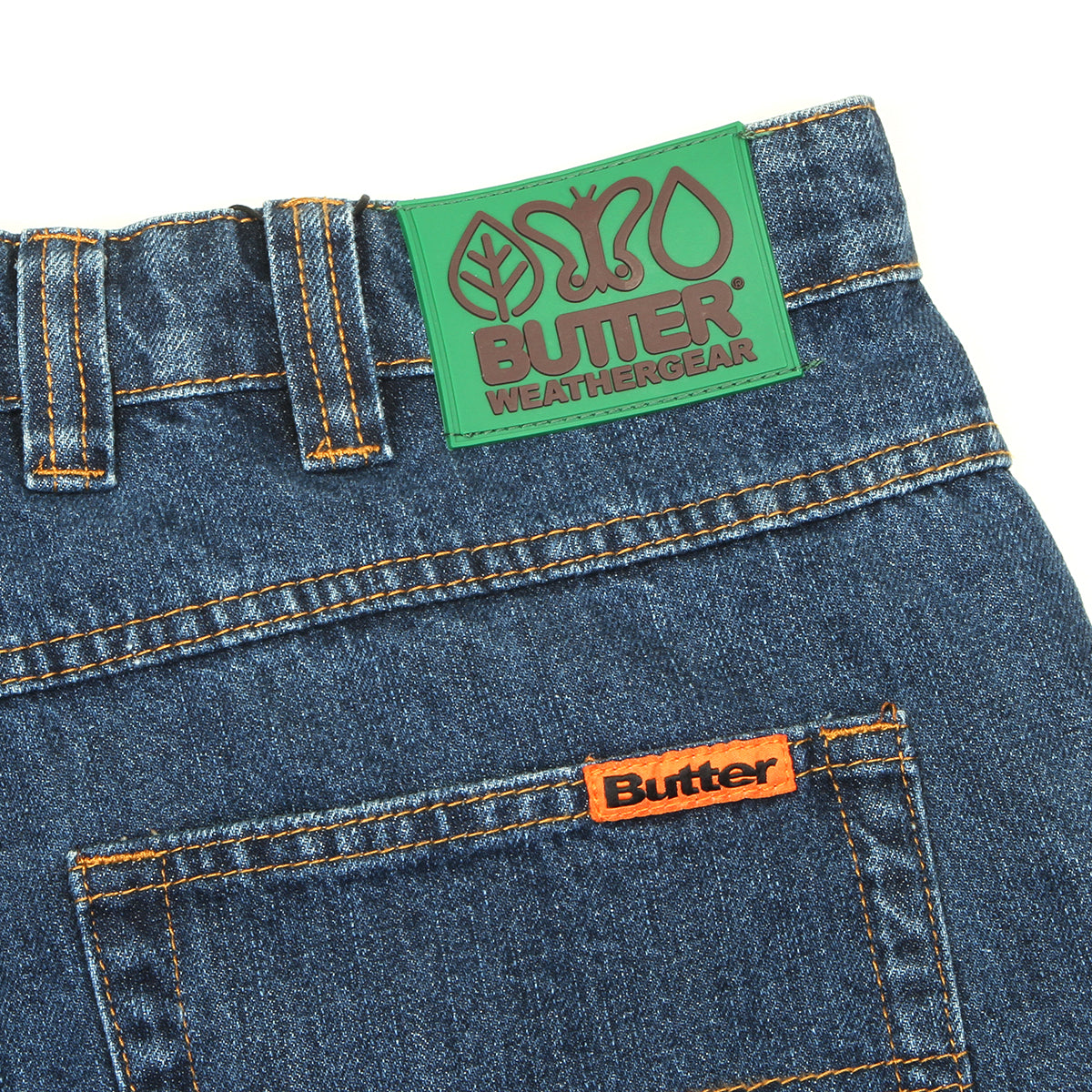Butter Goods - Weathergear Denim Short
Color : Repaired Indigo