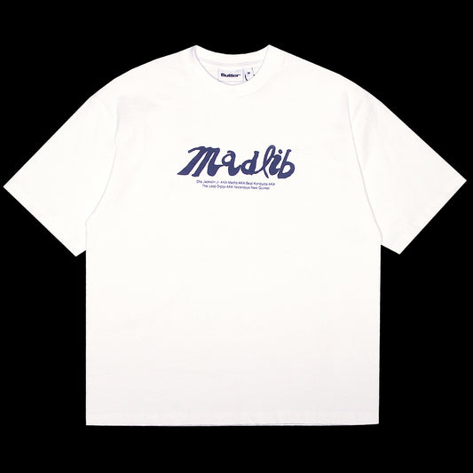 Butter Goods x Madlib - Alias T-Shirt
Color : White