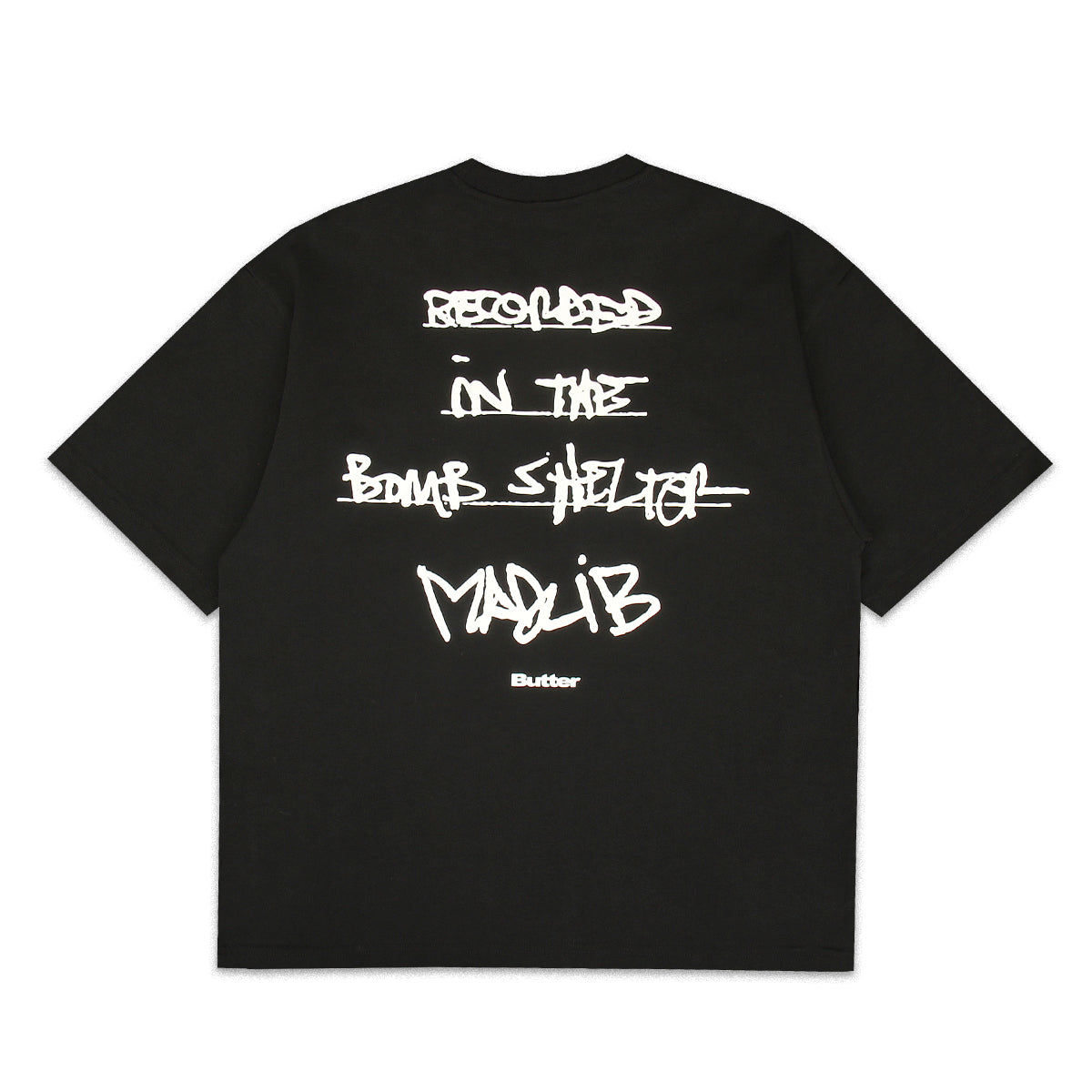 Butter Goods x Madlib - Bomb Shelter T-Shirt
Color : Black