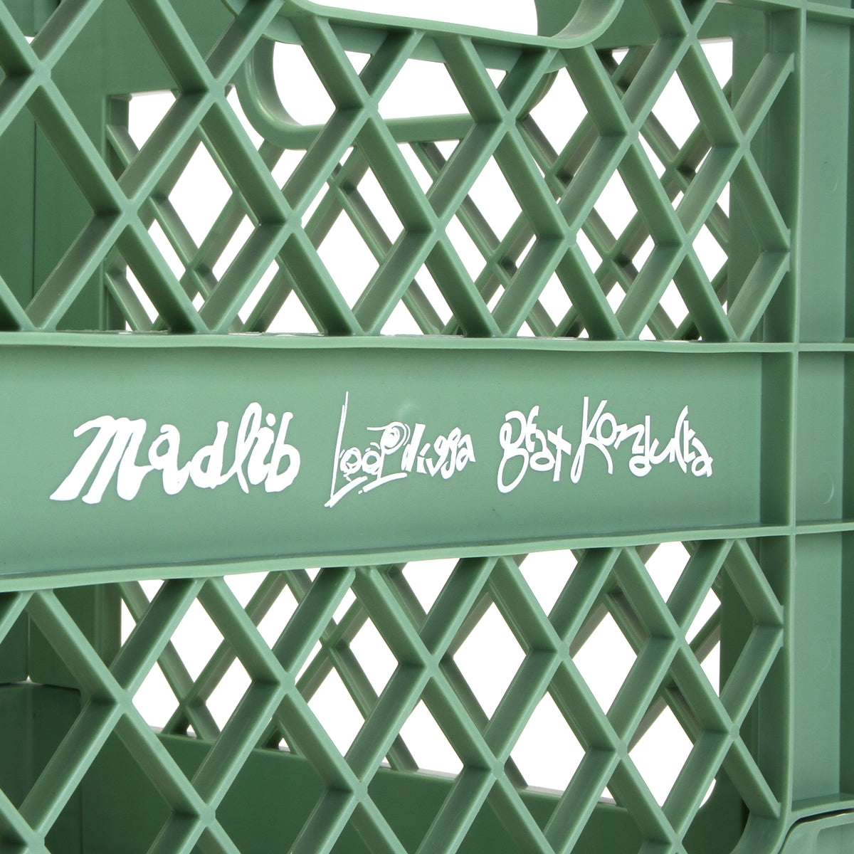 Butter Goods x Madlib - Collapsable Record Crate
Color : Sage