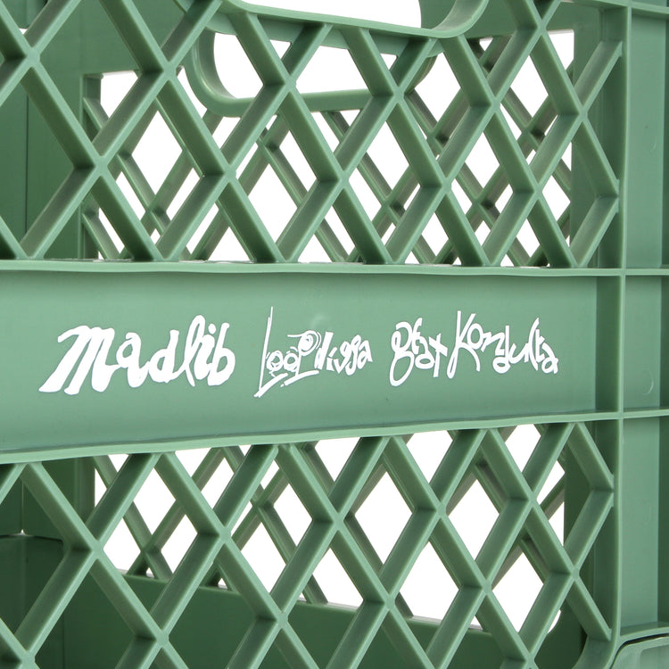 Butter Goods x Madlib - Collapsable Record Crate
Color : Sage