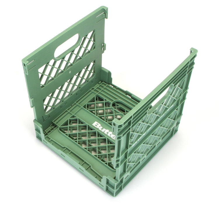 Butter Goods x Madlib - Collapsable Record Crate
Color : Sage