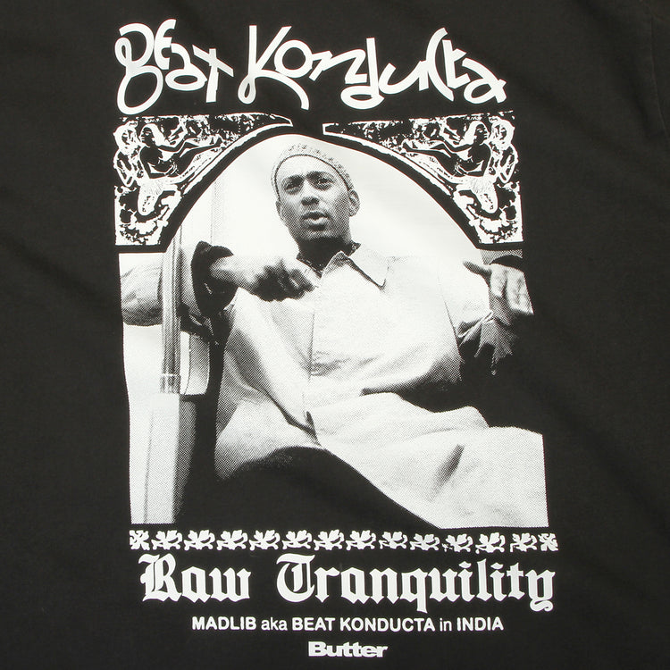 Butter Goods x Madlib - India T-Shirt
Color : Washed Black