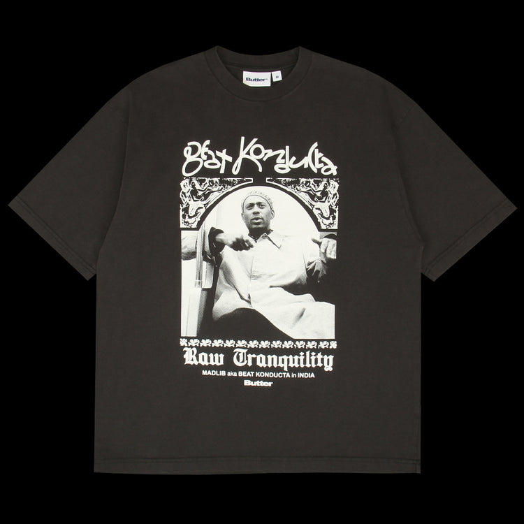 Butter Goods x Madlib - India T-Shirt
Color : Washed Black