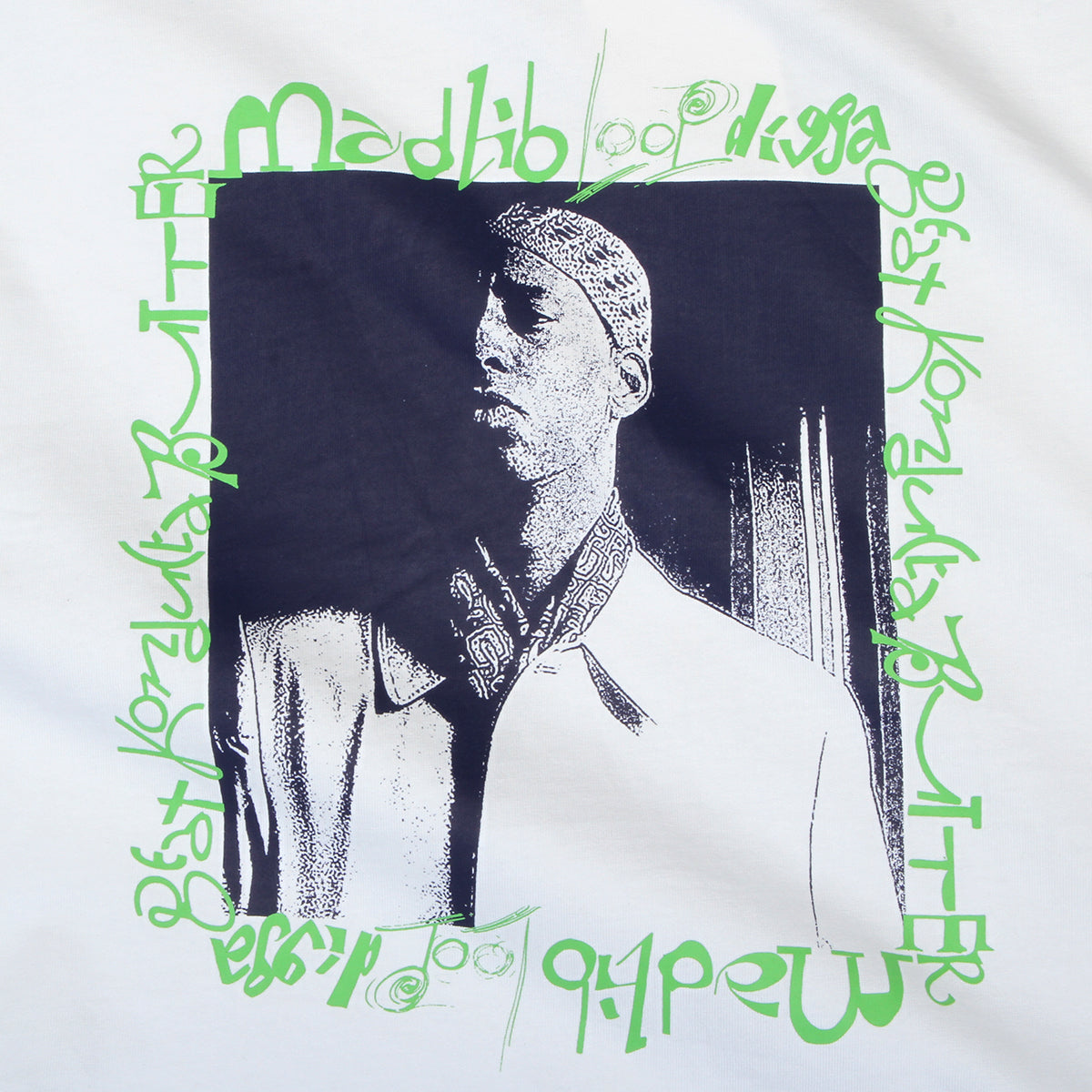Butter Goods x Madlib - Loop Digga T-Shirt
Color : White