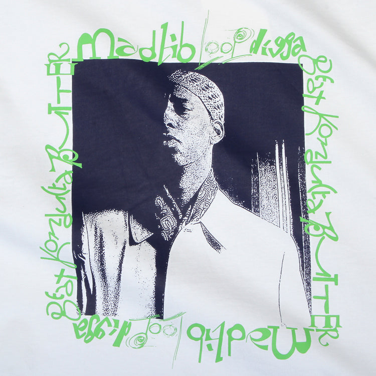 Butter Goods x Madlib - Loop Digga T-Shirt
Color : White