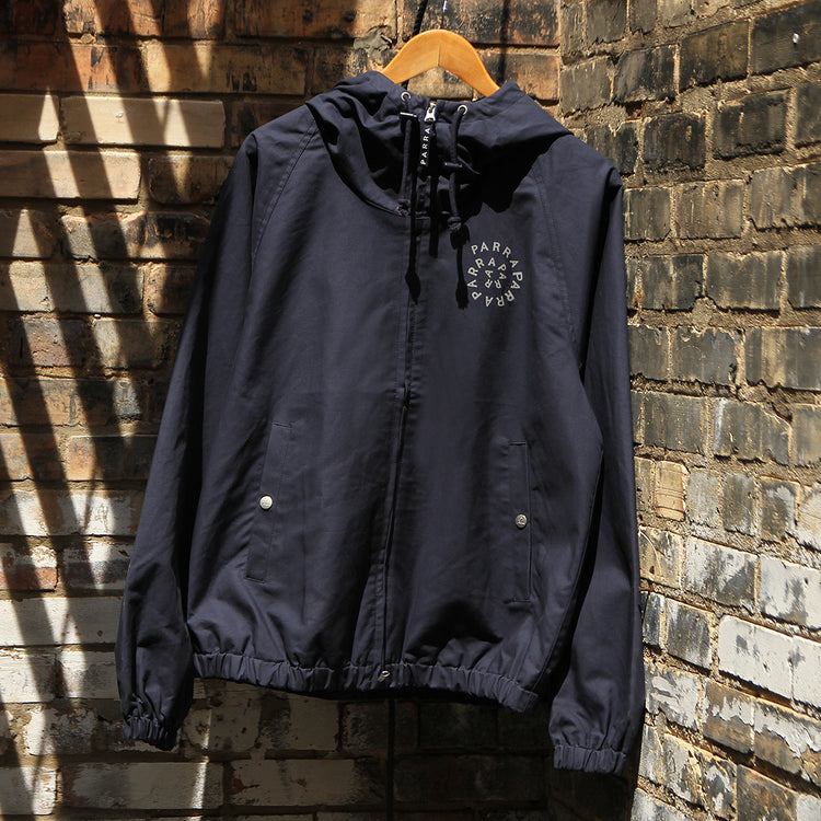 by Parra - Circular Rain Logo Jacket
Style # 56175
Color : Navy Blue