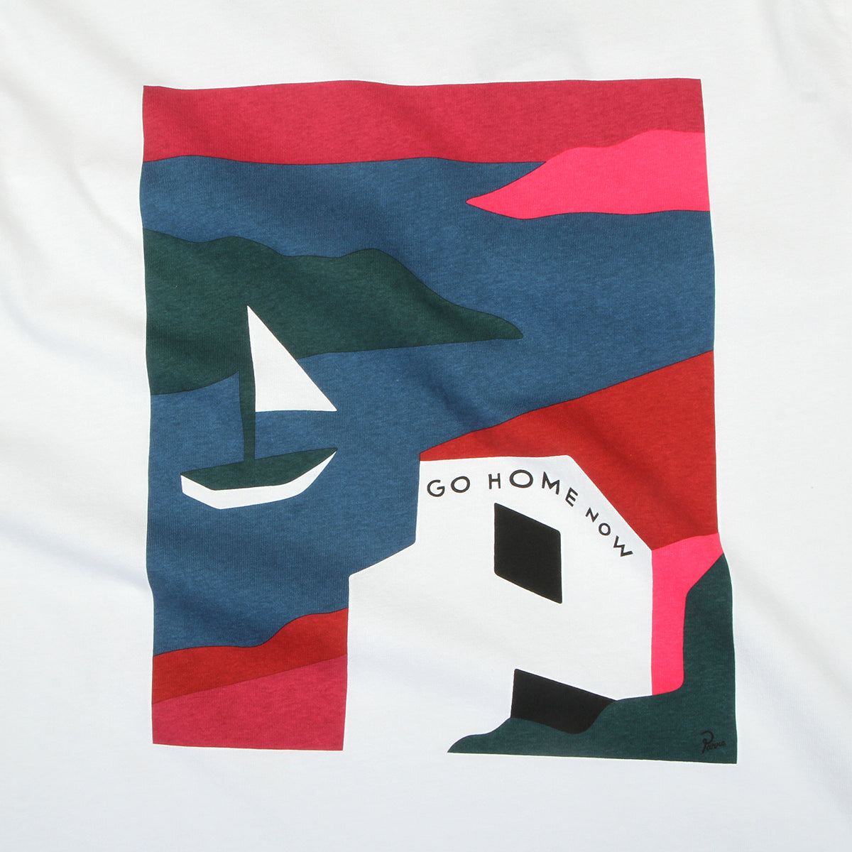 by Parra - No Vacation T-Shirt
Style # 56105
Color : White
