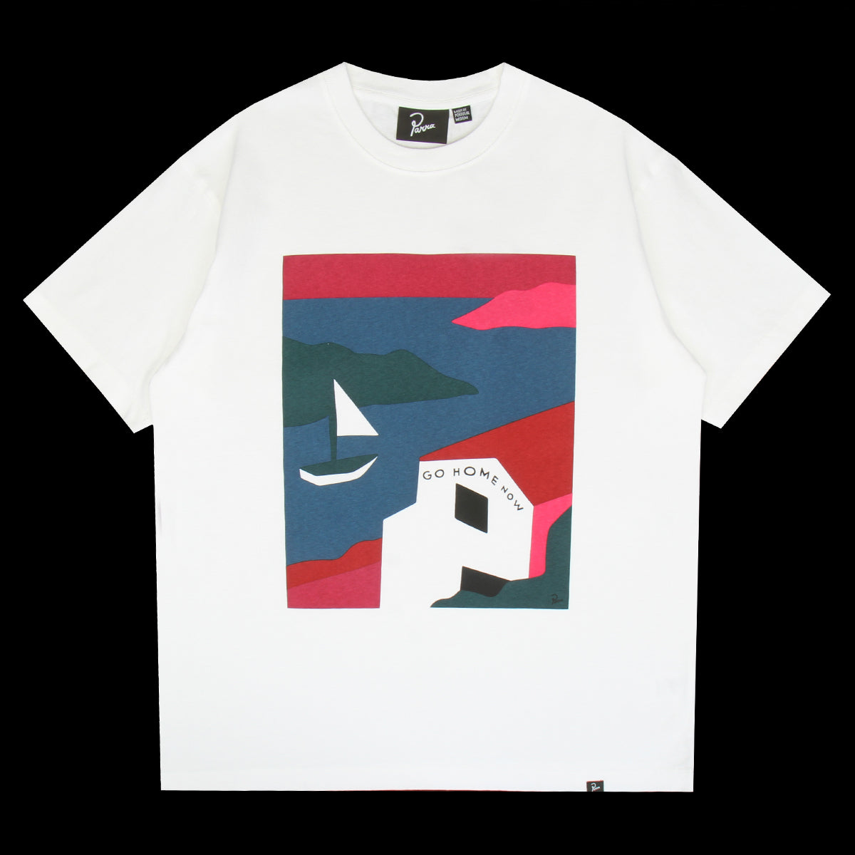 by Parra - No Vacation T-Shirt
Style # 56105
Color : White
