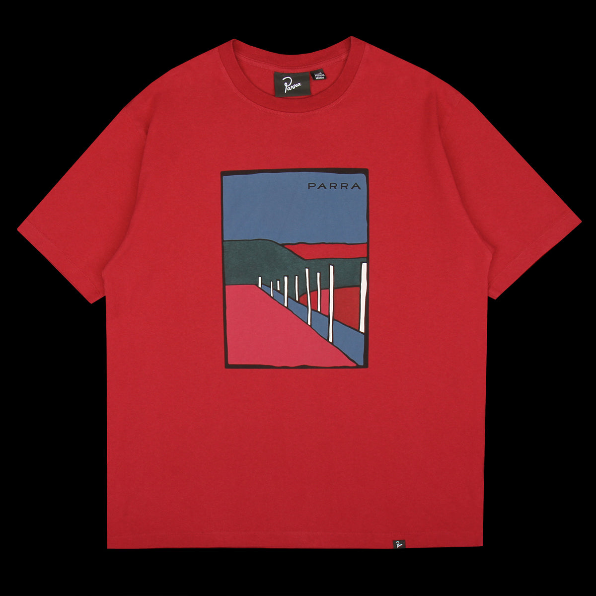 by Parra - Beach Parking T-Shirt
Color : Raspberry