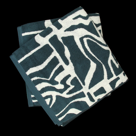 by Parra - Broken FTP Bath Towel Set
Color : Teal Green