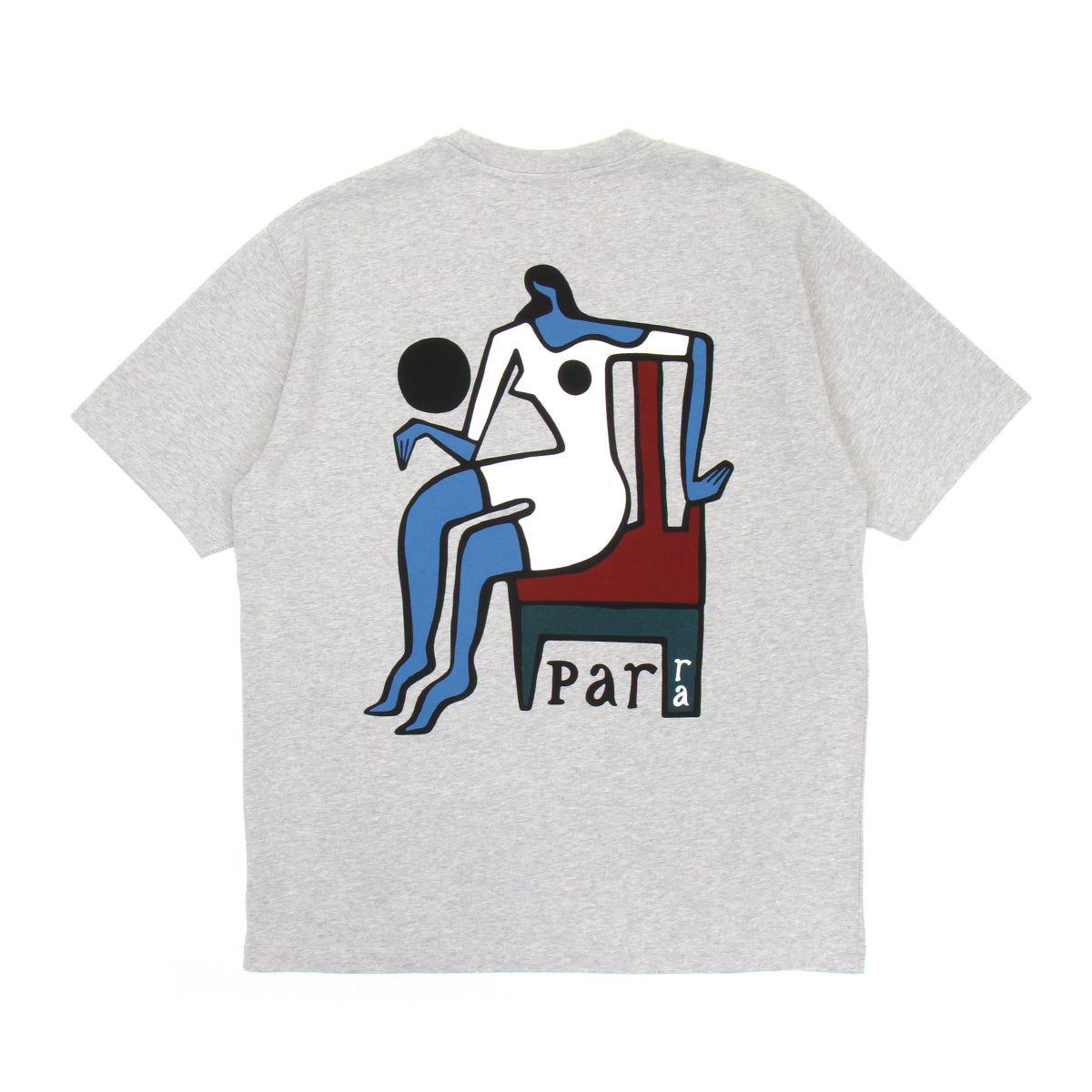 by Parra - Chair Baller T-Shirt
Color : Heather Grey