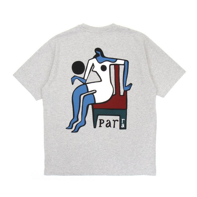 by Parra - Chair Baller T-Shirt
Color : Heather Grey