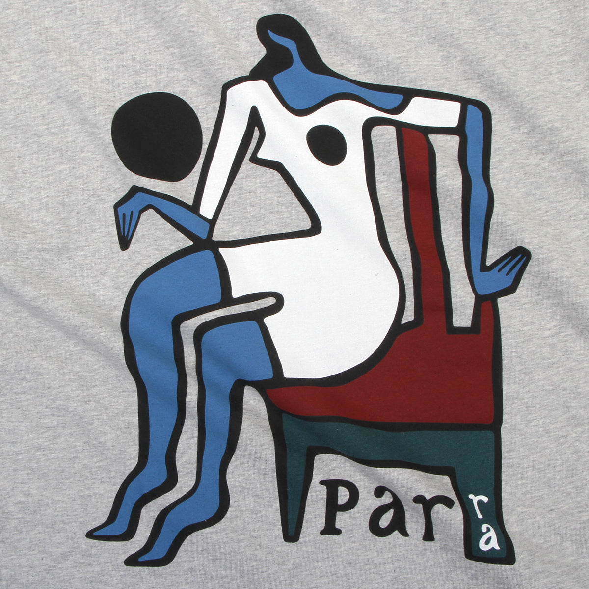 by Parra - Chair Baller T-Shirt
Color : Heather Grey