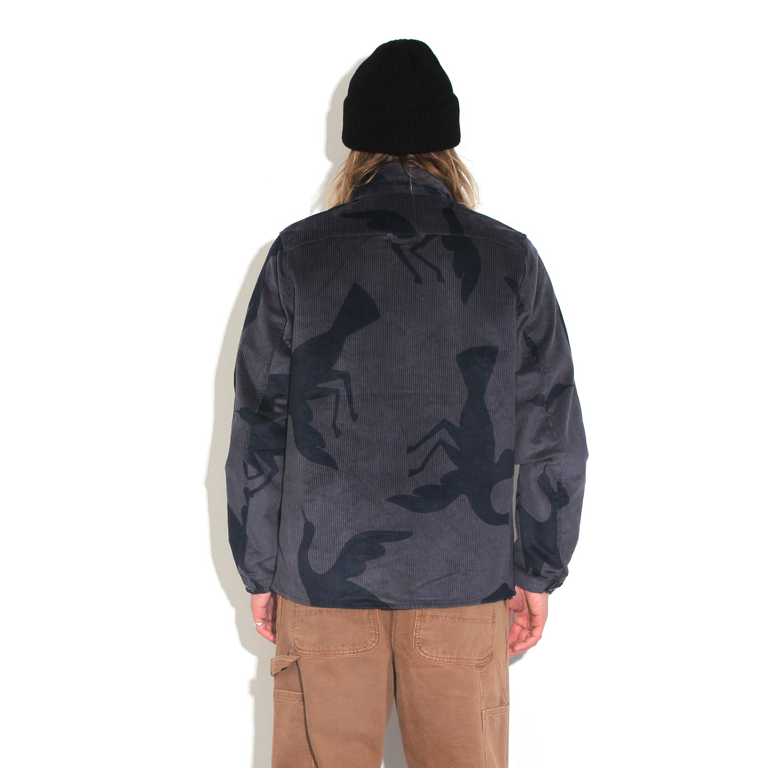 by Parra Clipped Wings Shirt Jacket Greyish Blue