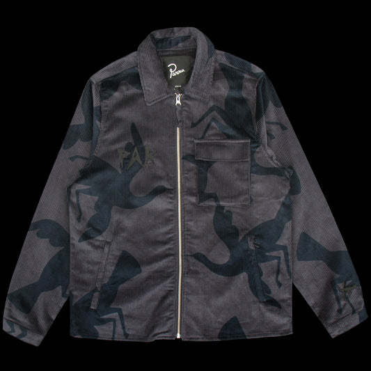 by Parra Clipped Wings Shirt Jacket Greyish Blue