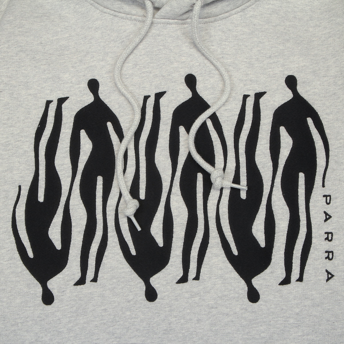 by Parra - Connected Guy Hooded Sweatshirt
Color : Heather Grey