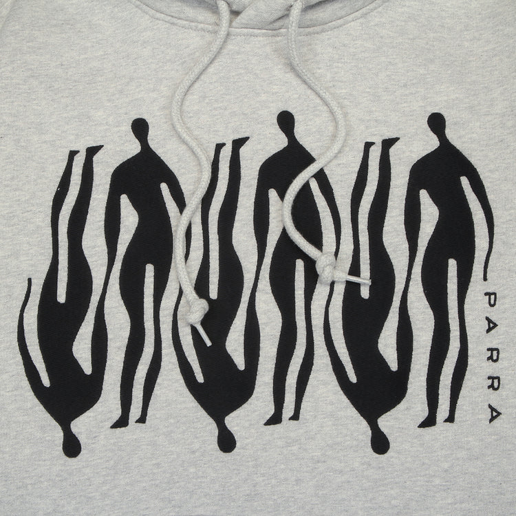 by Parra - Connected Guy Hooded Sweatshirt
Color : Heather Grey