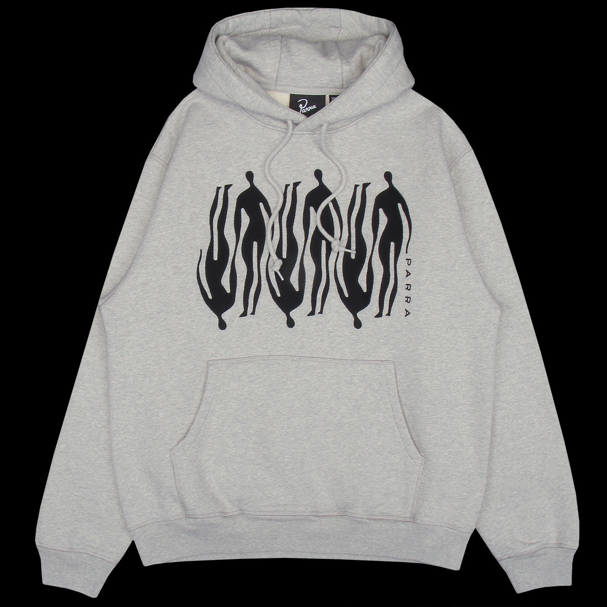 by Parra - Connected Guy Hooded Sweatshirt
Color : Heather Grey
