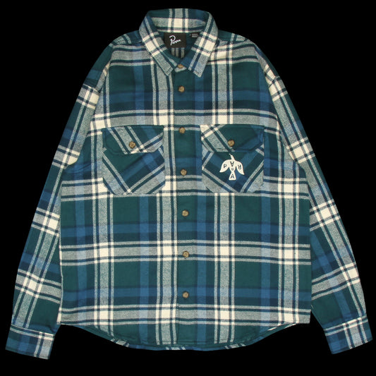 by Parra - Crow Flannel Shirt
Color : Pine Green