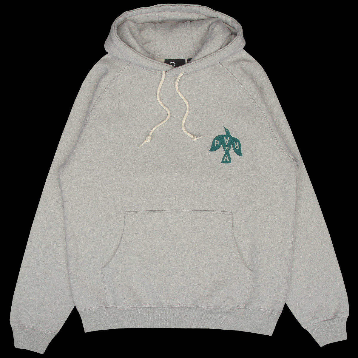by Parra - Crow Logo Hooded Sweatshirt
Color : Heather Grey