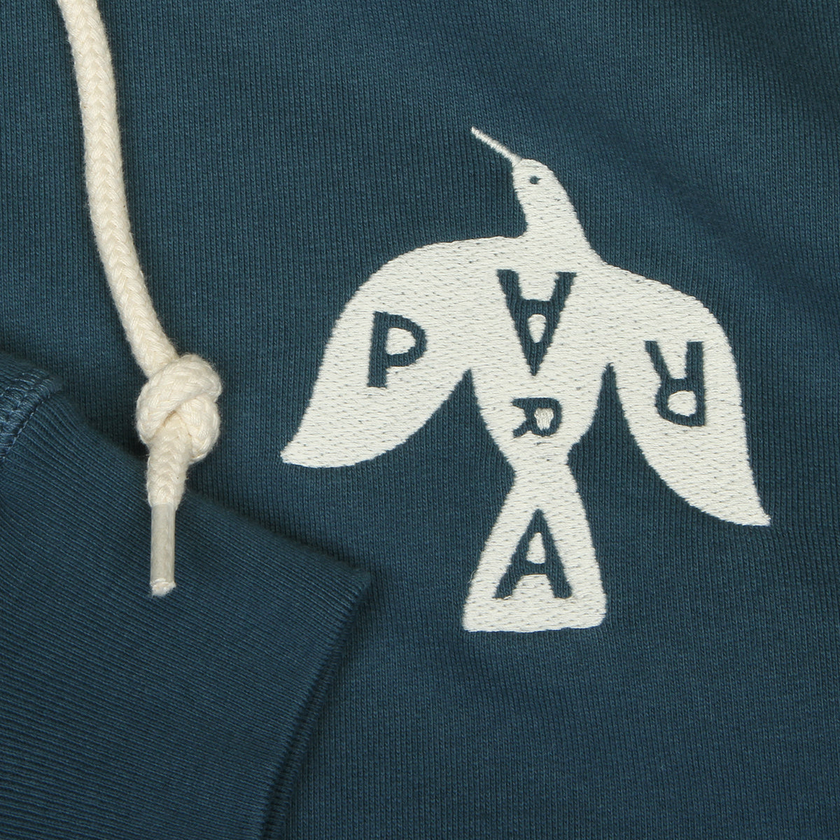by Parra - Crow Logo Hooded Sweatshirt
Color : Teal