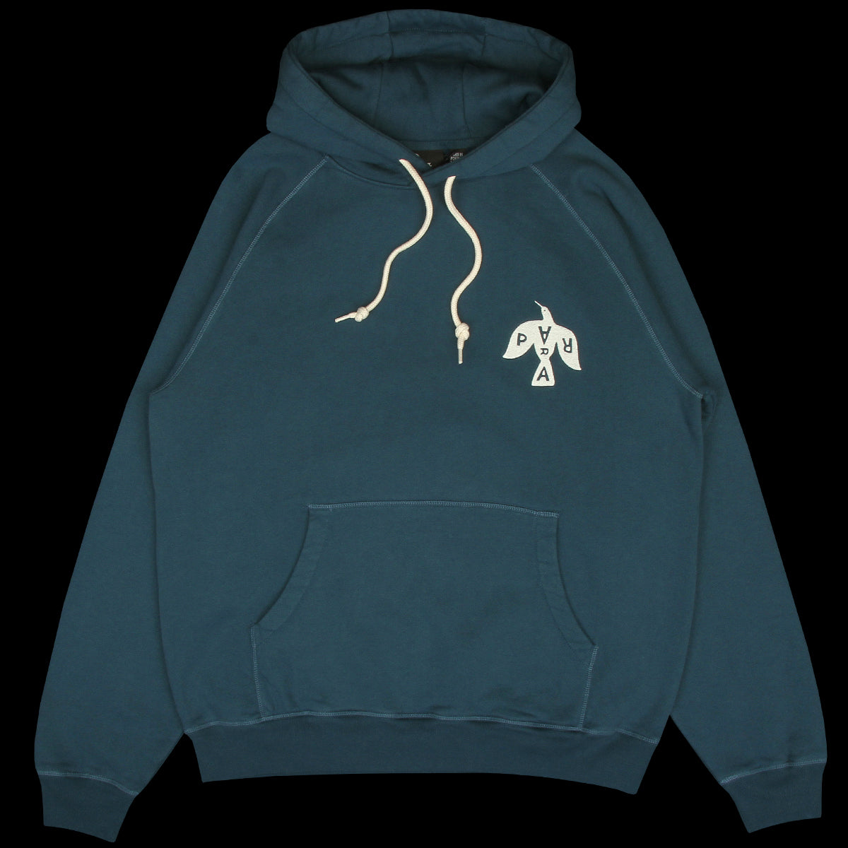 by Parra - Crow Logo Hooded Sweatshirt
Color : Teal