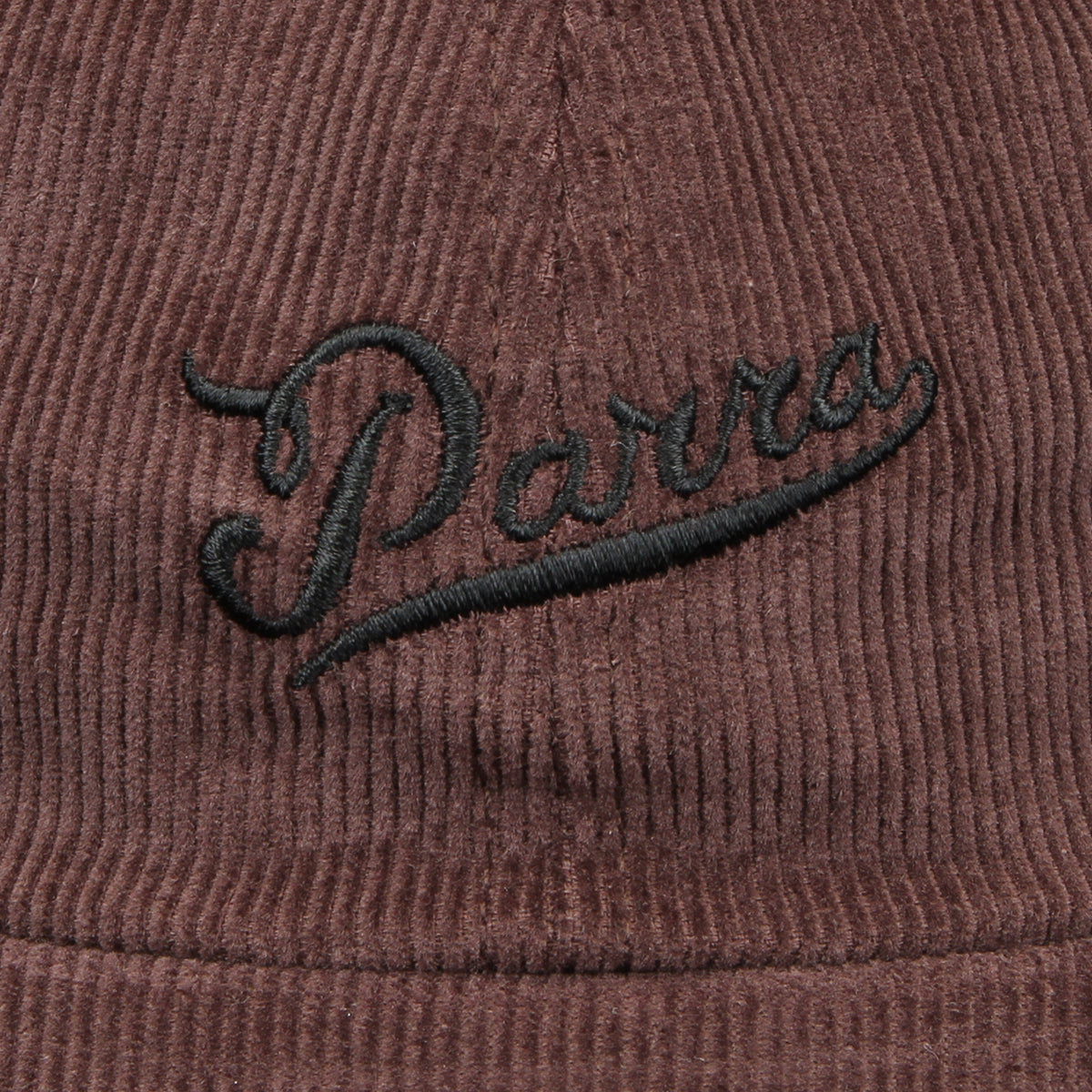 by Parra | Fancy Logo 6 Panel Hat
Color : Dark Mahogany