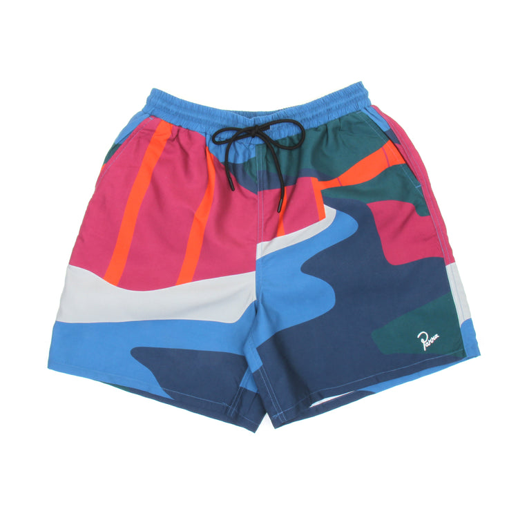by Parra - The Festival Fence Swim Shorts
Color : Blue