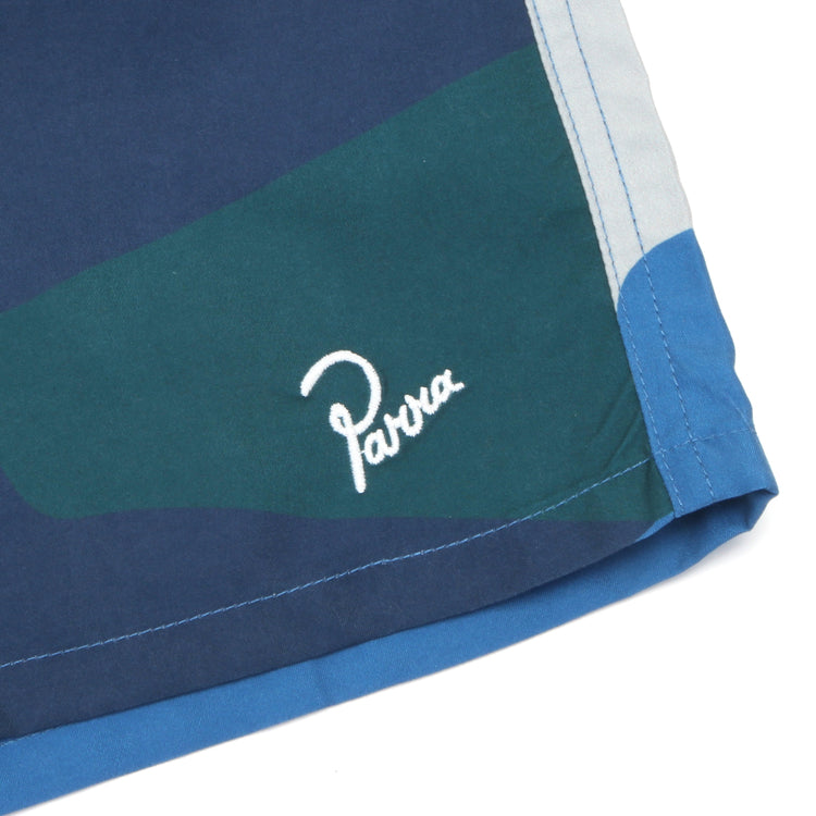 by Parra - The Festival Fence Swim Shorts
Color : Blue
