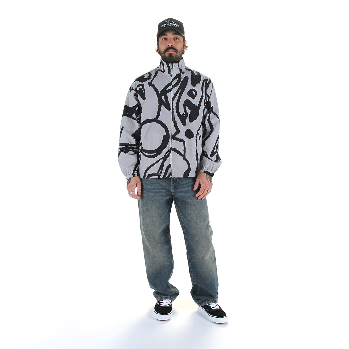 by Parra - Freak Scene Reversible Track Jacket
Style # 55215
Color : Grey
