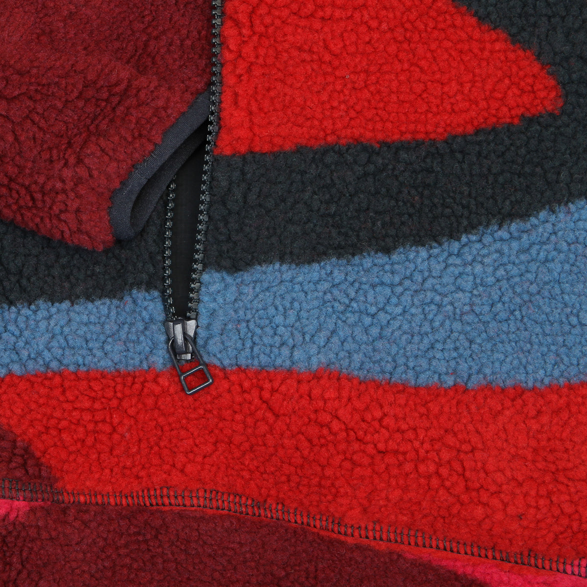 by Parra - Full FTP Booster Polar Fleece Jacket
Color : Red