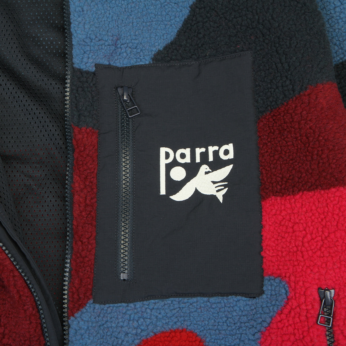 by Parra - Full FTP Booster Polar Fleece Jacket
Color : Red