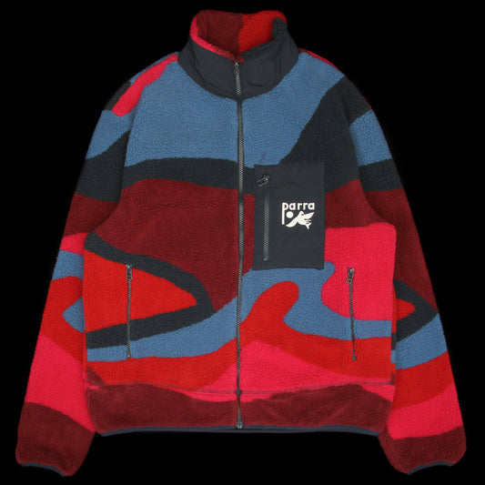 by Parra - Full FTP Booster Polar Fleece Jacket
Color : Red