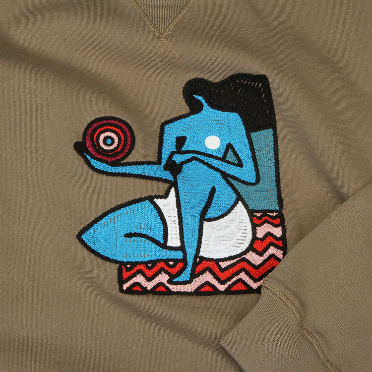 by Parra | Future Visions Crewneck Sweatshirt
Color : Stone Grey