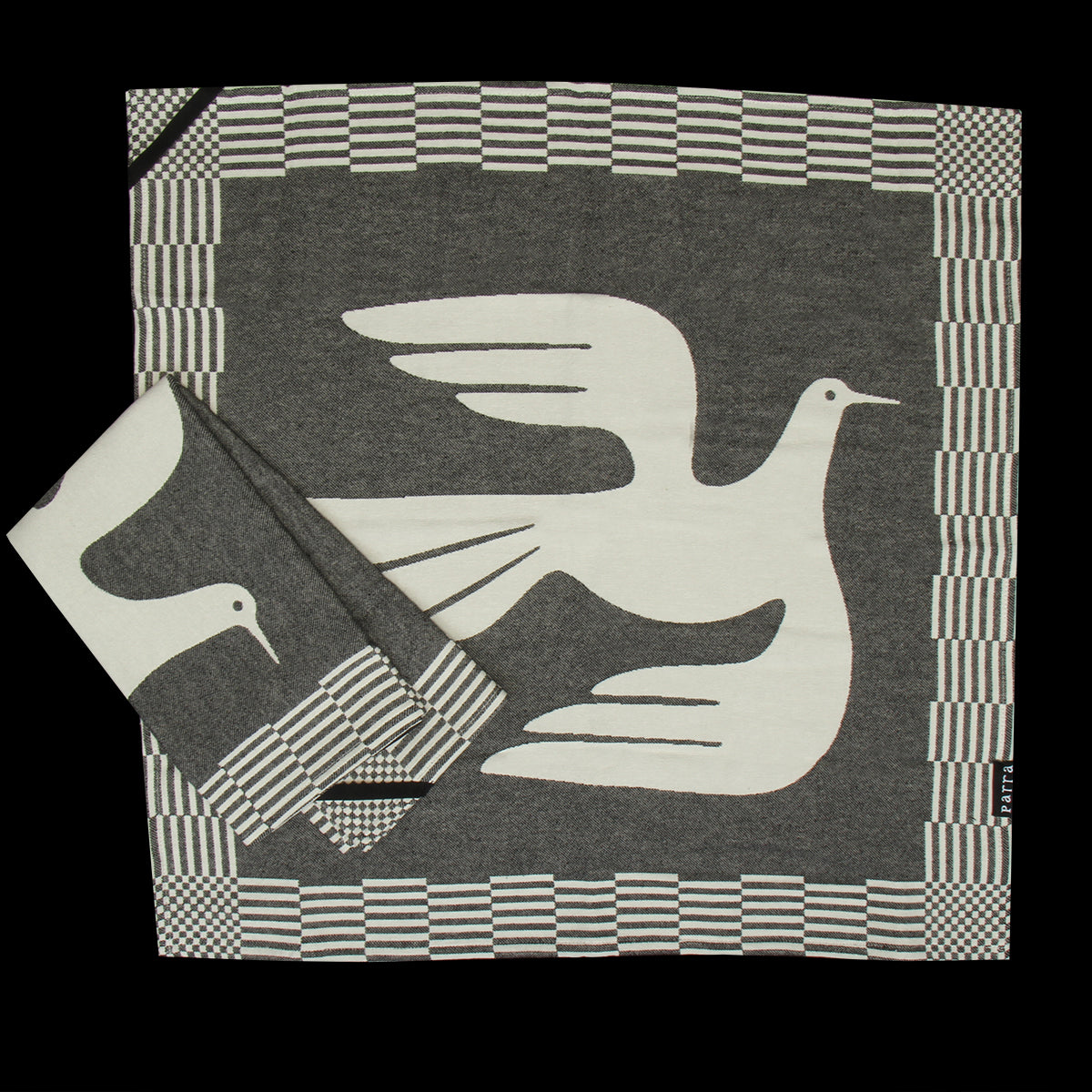 by Parra - Infinite Kitchen Bird Towel Set
Color : Black