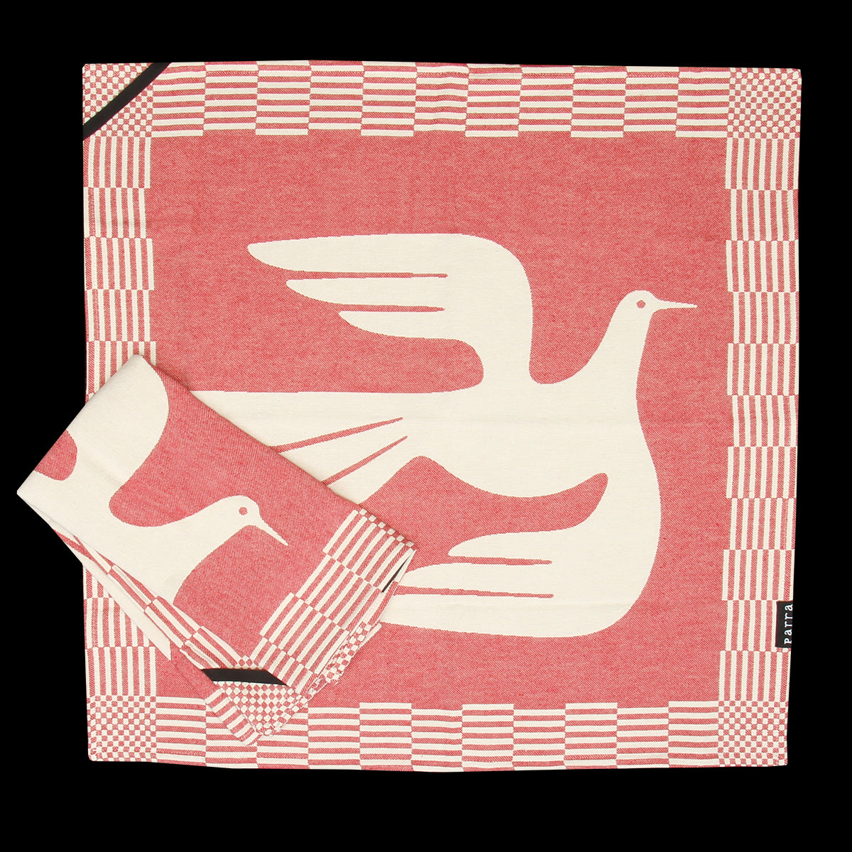 by Parra - Infinite Kitchen Bird Towel Set
Color : Red