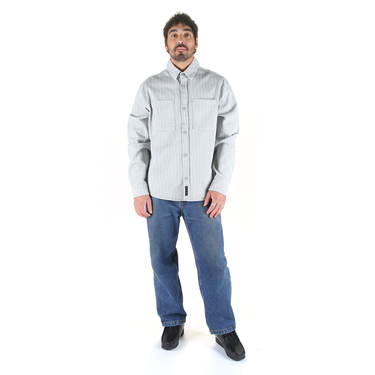 by Parra - Meandering Lines Shirt
Color : Grey