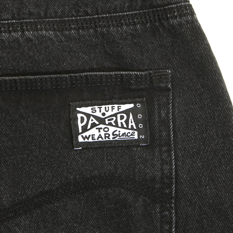 by Parra - Moto Stitcher Denim Pant
Color : Black