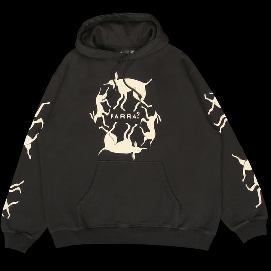 by Parra - Non Grand Cafe Hooded Sweatshirt
Style # 55230
Color : Black