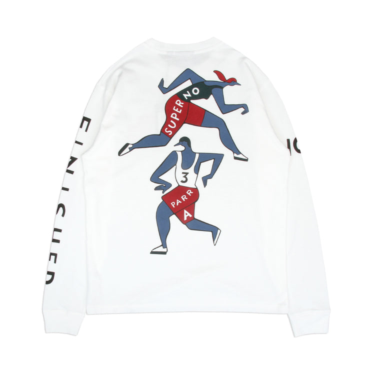 by Parra - Not Finished L/S T-Shirt
Color : White