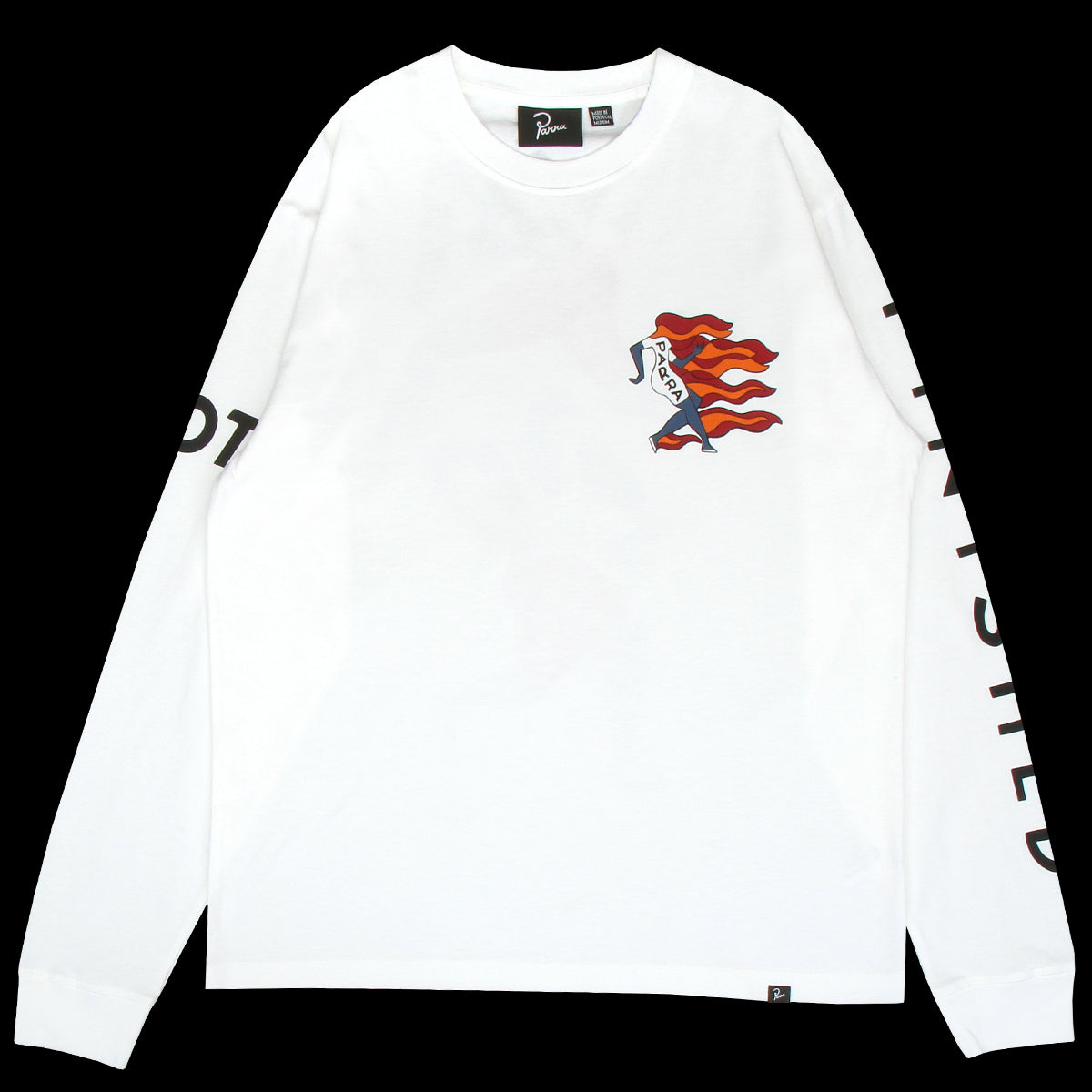 by Parra - Not Finished L/S T-Shirt
Color : White