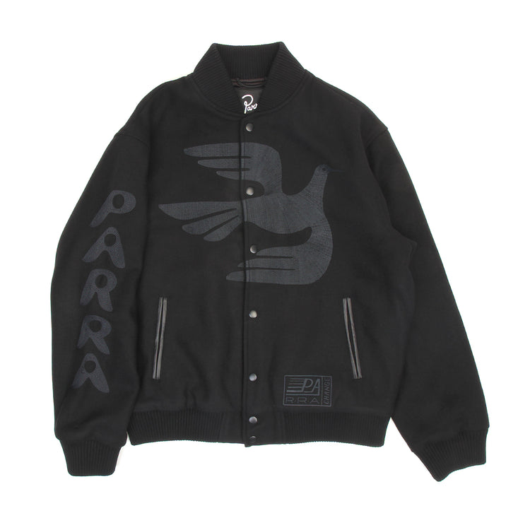 by Parra - Not Movie Quality Varsity Jacket
Color : Black