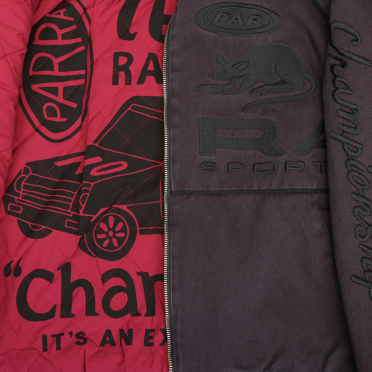 by Parra - Owl Meets Rat Racing Jacket
Color : Blue