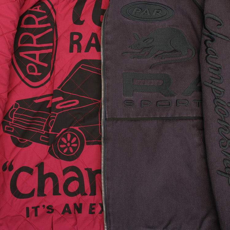 by Parra - Owl Meets Rat Racing Jacket
Color : Blue
