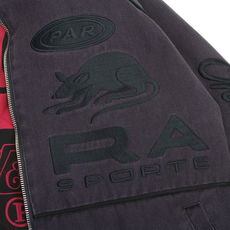by Parra - Owl Meets Rat Racing Jacket
Color : Blue